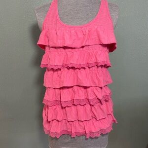 Y2K Abercrombie & Fitch Pink Layered Tank